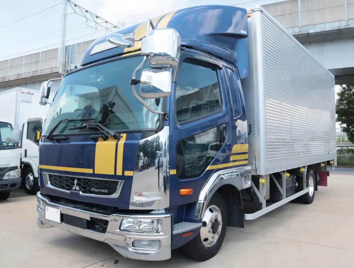 三菱 ファイター 中型/増トン アルミバン ベッド 2KG-FK62F の中古トラック【車両No.173365】