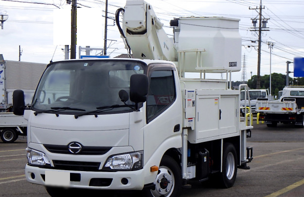 日野 デュトロ 小型 高所・建柱車 高所作業車 電工仕様｜画像1