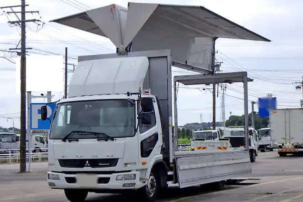 三菱 ファイター 中型/増トン ウイング パワーゲート ベッド の中古トラック【車両No.173535】