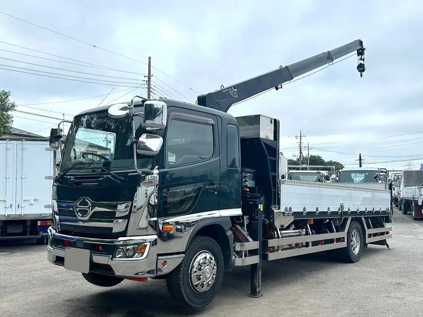 日野 レンジャー 中型/増トン クレーン付 アルミブロック エアサス の中古トラック【車両No.173572】