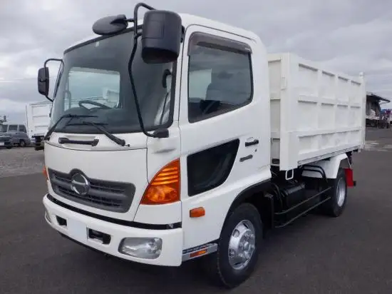 日野 レンジャー 中型/増トン ダンプ 土砂禁 ステンレス張り の中古トラック【車両No.173730】