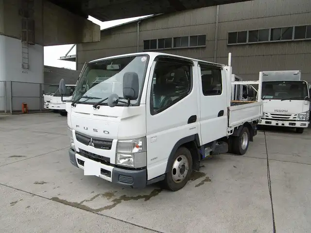 三菱 キャンター 小型 平ボディ Wキャブ TKG-FBA20 の中古トラック【車両No.173680】