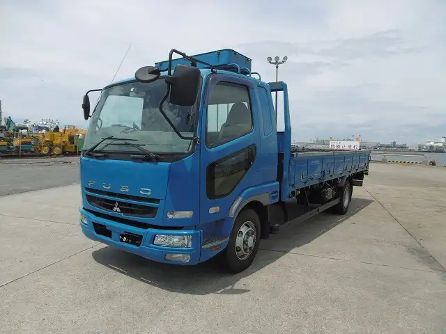 三菱 ファイター 中型/増トン 平ボディ 床鉄板 ベッド の中古トラック【車両No.173699】
