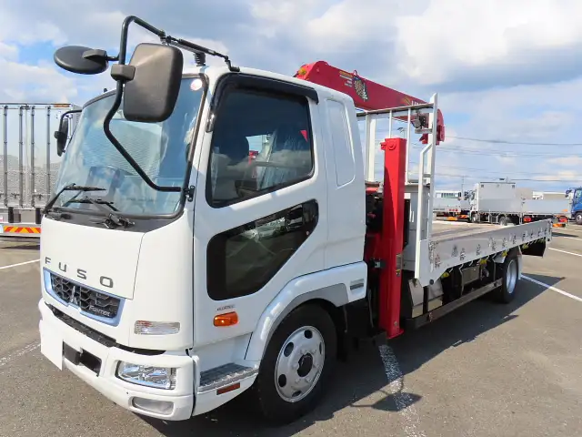 三菱 ファイター 中型/増トン 車両重機運搬 4段クレーン ラジコン の中古トラック【車両No.173555】