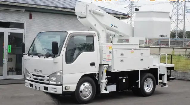 いすゞ エルフ 小型 高所・建柱車 高所作業車 電工仕様 の中古トラック【車両No.173689】