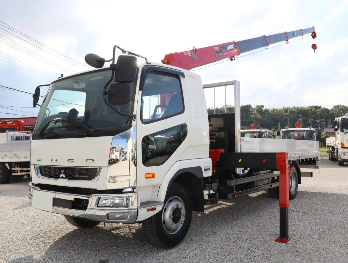 三菱 ファイター 中型/増トン クレーン付 アルミブロック 5段 の中古トラック【車両No.173866】