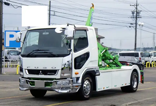 三菱 ファイター 中型/増トン アームロール ツインホイスト ベッド の中古トラック【車両No.173996】