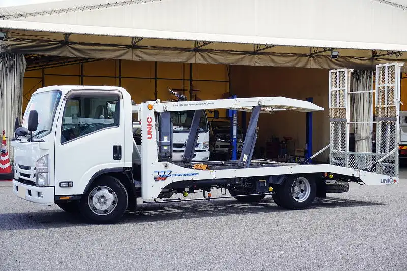 いすゞ エルフ 小型 車両重機運搬 ラジコン ウインチ の中古トラック【車両No.174333】