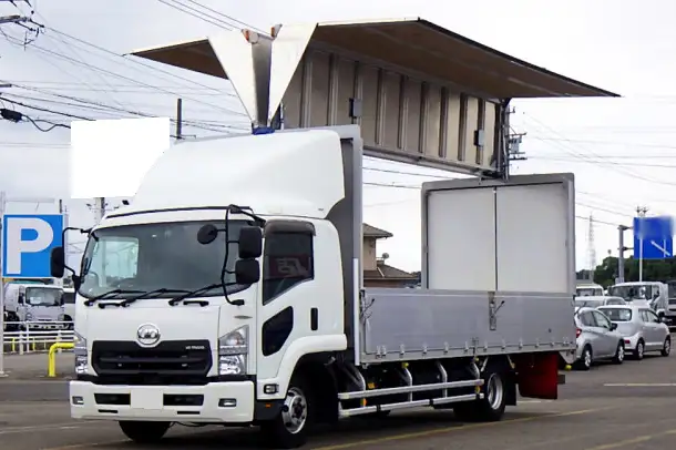 日産UD コンドル 中型/増トン ウイング エアサス ベッド の中古トラック【車両No.174393】