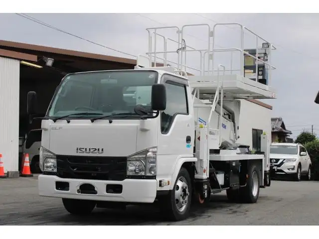 いすゞ エルフ 小型 高所・建柱車 高所作業車  の中古トラック【車両No.174622】