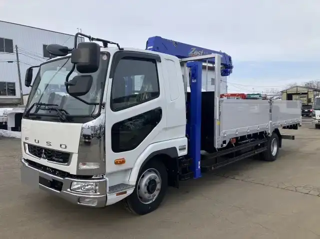 三菱 ファイター 中型/増トン 車両重機運搬 4段クレーン ラジコン の中古トラック【車両No.174803】