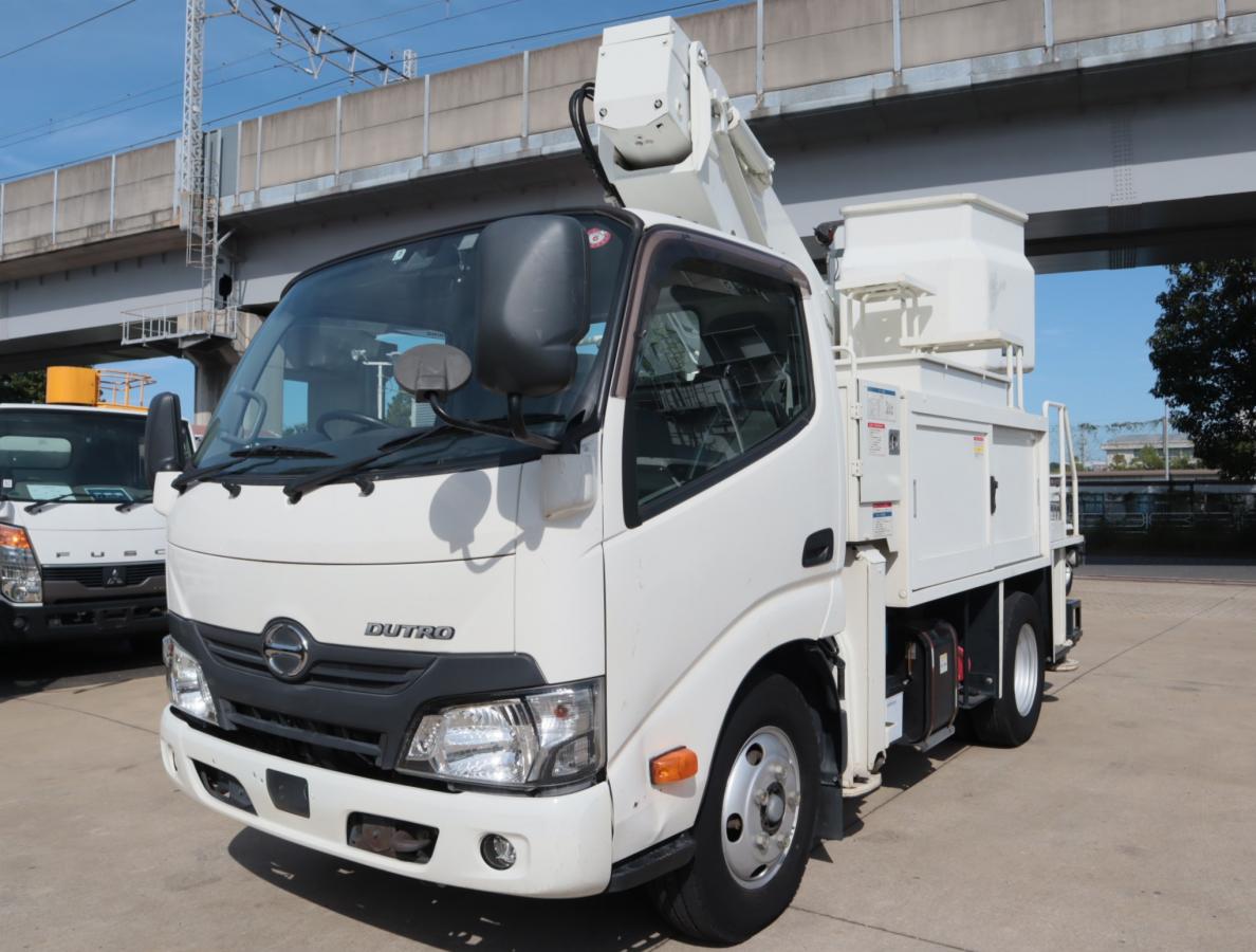 日野 デュトロ 小型 高所・建柱車 高所作業車 電工仕様｜画像1