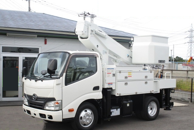 日野 デュトロ 小型 高所・建柱車 高所作業車 電工仕様｜画像1