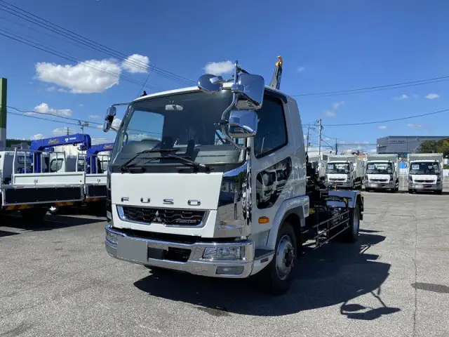 三菱 ファイター 中型/増トン アームロール ツインホイスト ベッド の中古トラック【車両No.174390】