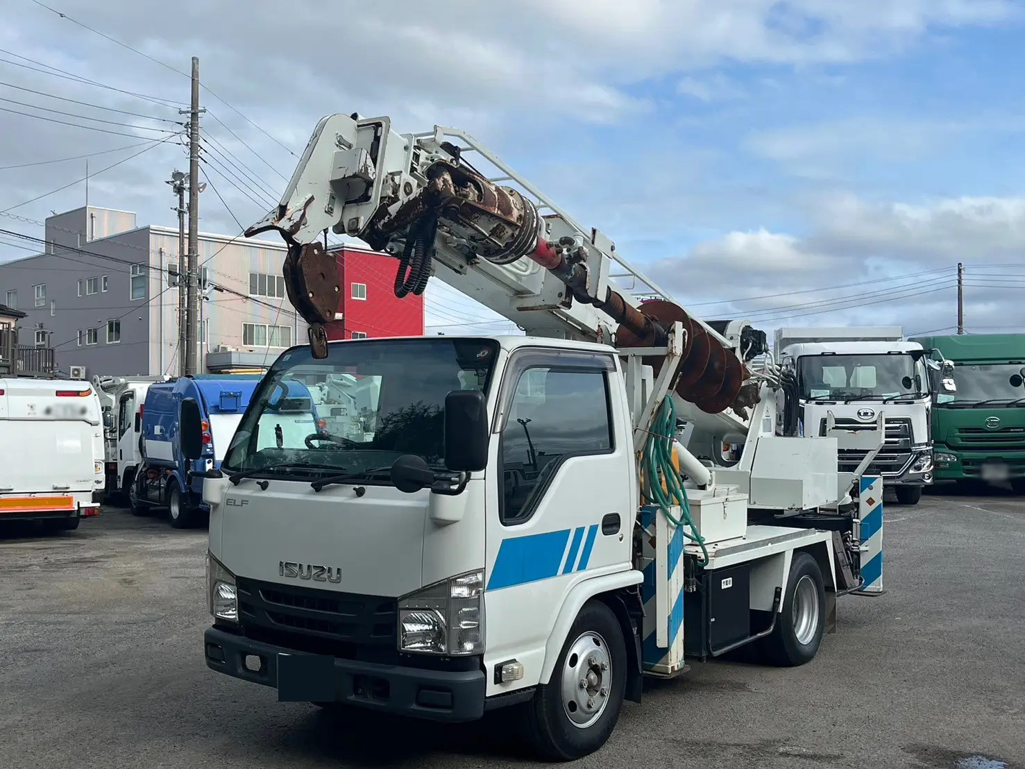 いすゞ エルフ 小型 高所・建柱車 建柱車 TPG-NKR85N｜画像1