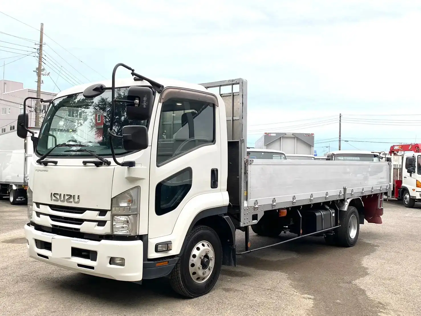 いすゞ フォワード 中型/増トン 平ボディ アルミブロック エアサス の中古トラック【車両No.174522】