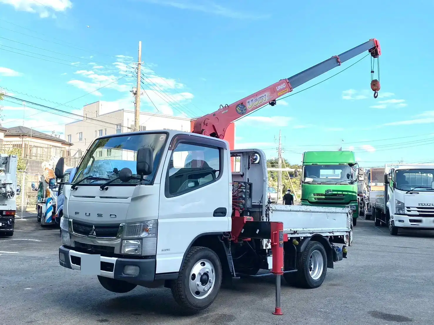 三菱 キャンター 小型 クレーン付 3段 ラジコン の中古トラック【車両No.174929】