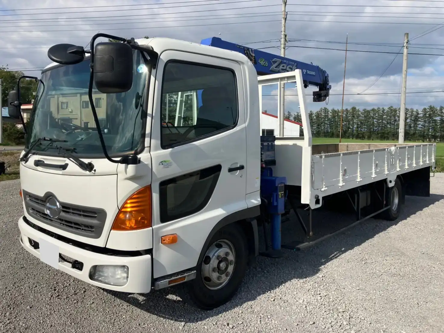 日野 レンジャー 中型/増トン クレーン付 床鉄板 4段 の中古トラック【車両No.175185】