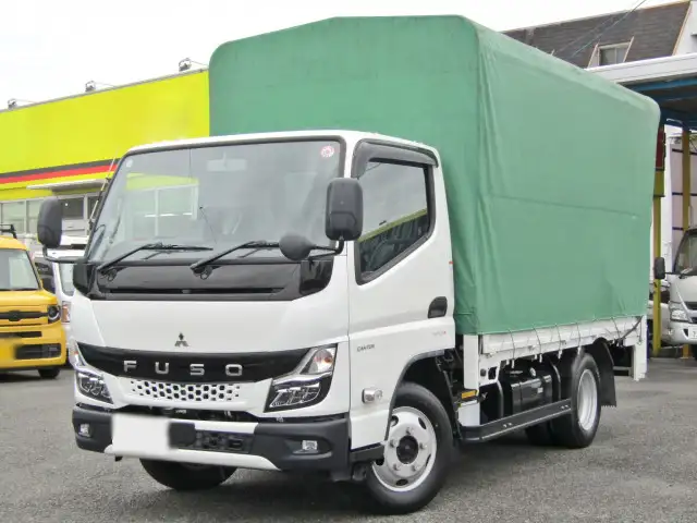 三菱 キャンター 小型 平ボディ 幌 パワーゲート の中古トラック【車両No.175166】