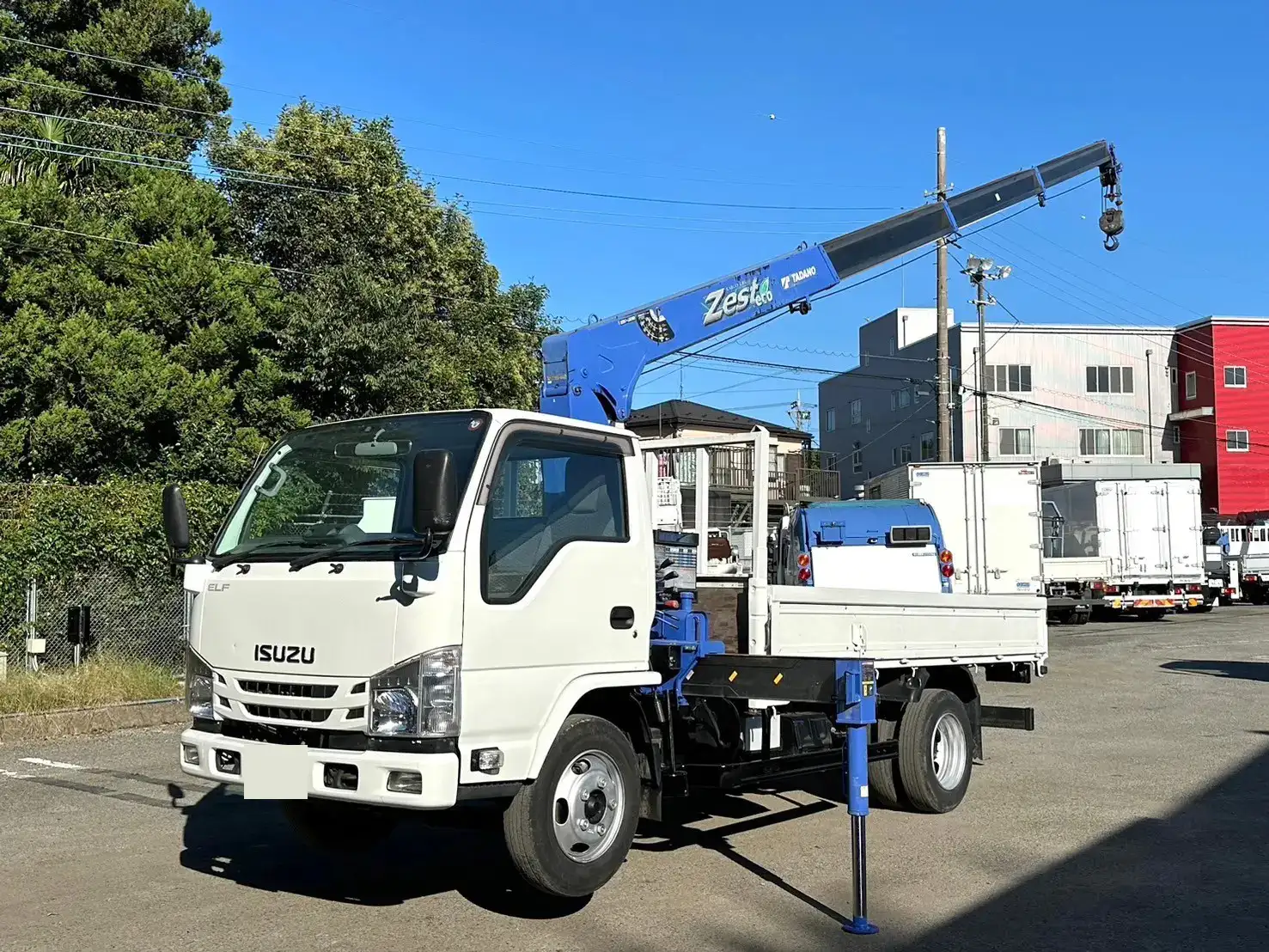 いすゞ エルフ 小型 クレーン付 4段 ラジコン の中古トラック【車両No.175371】
