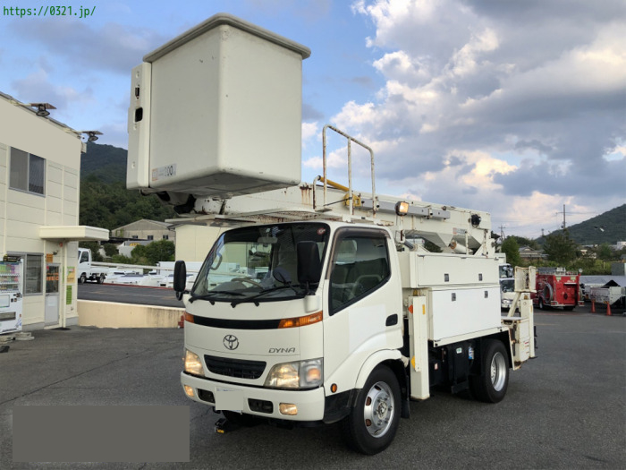 トヨタ ダイナ 小型 高所・建柱車 高所作業車 電工仕様｜画像1