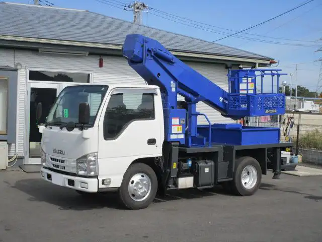 いすゞ エルフ 小型 高所・建柱車 高所作業車  の中古トラック【車両No.175621】