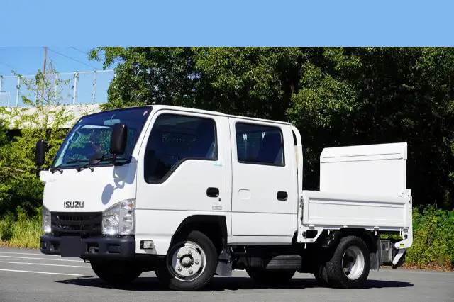 いすゞ エルフ 小型 平ボディ Wキャブ パワーゲート の中古トラック【車両No.175624】