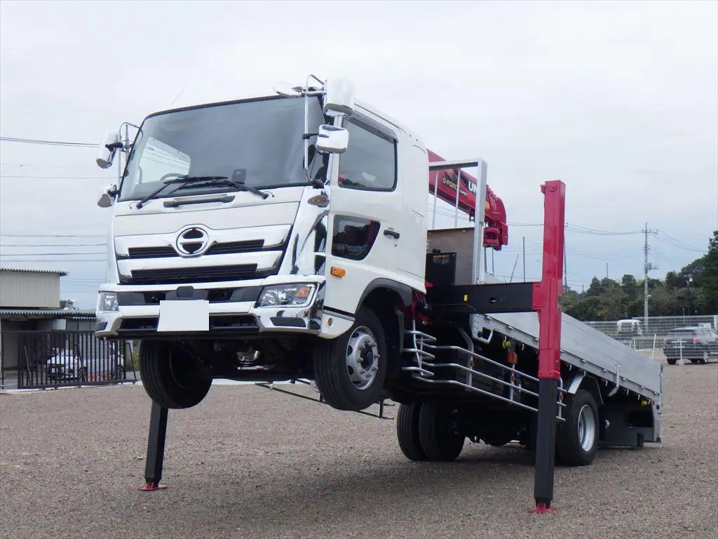 日野 レンジャー 中型/増トン 車両重機運搬 5段クレーン ラジコン の中古トラック【車両No.175813】