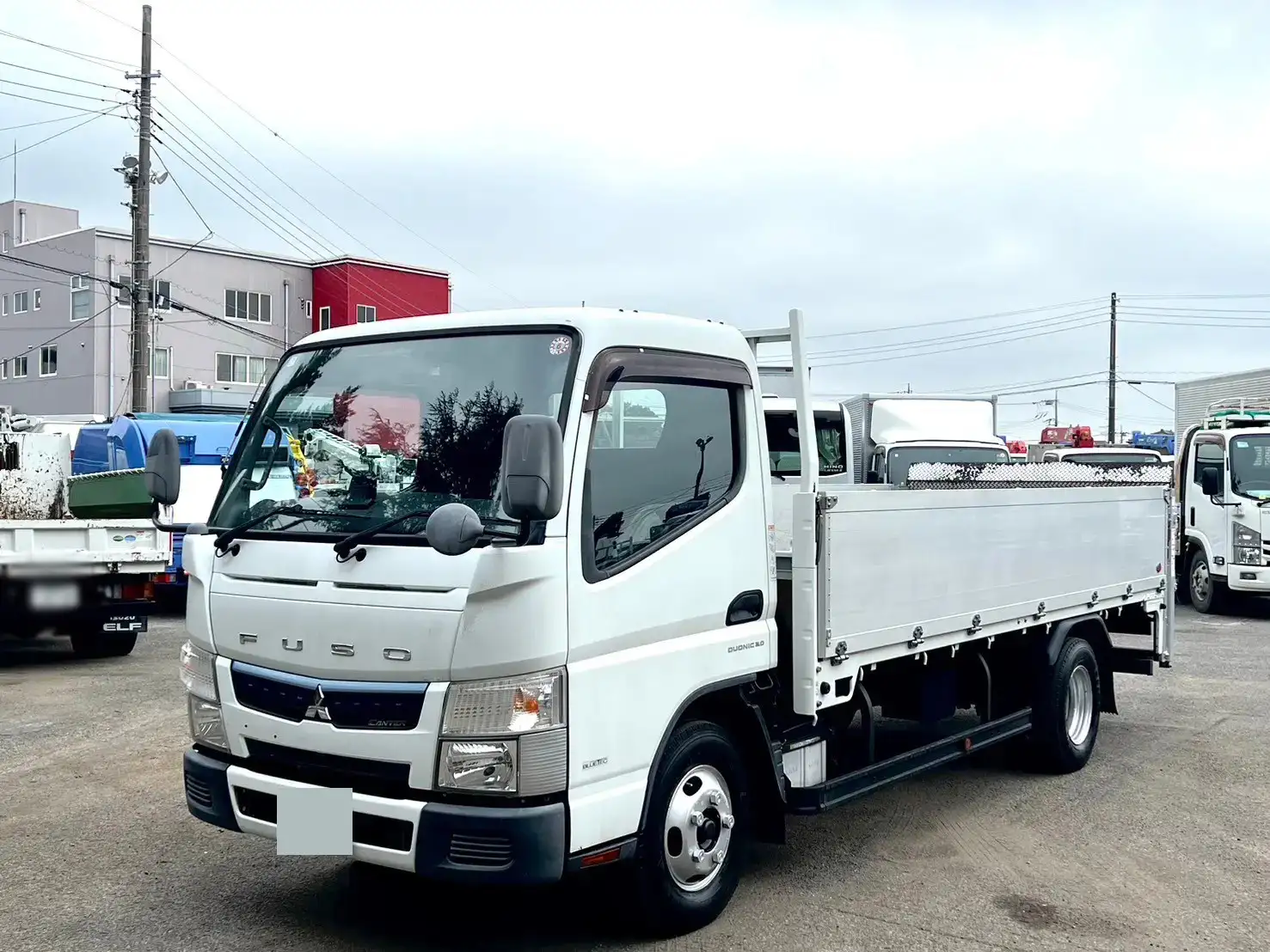 三菱 キャンター 小型 平ボディ パワーゲート アルミブロック の中古トラック【車両No.175756】