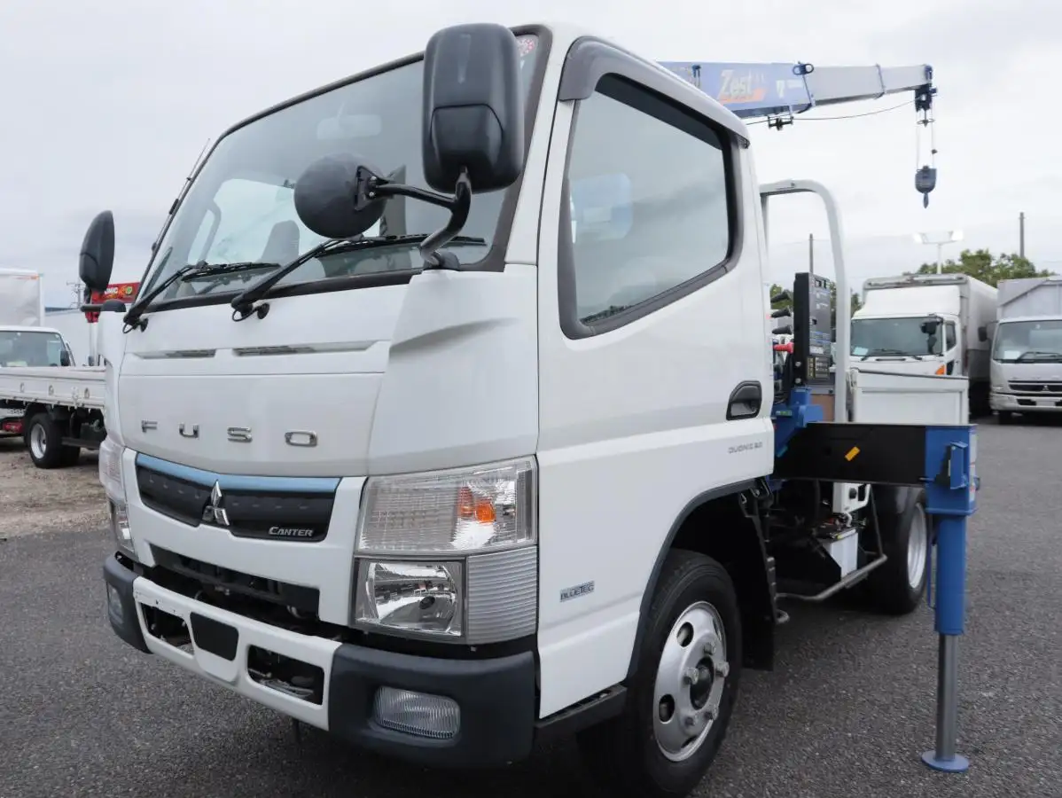 三菱 キャンター 小型 クレーン付 床鉄板 3段 の中古トラック【車両No.176171】