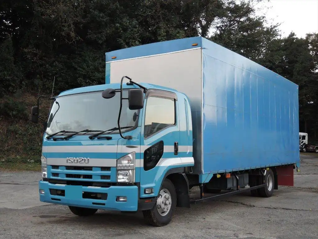いすゞ フォワード 中型/増トン 平ボディ 幌 ベッド の中古トラック【車両No.176344】