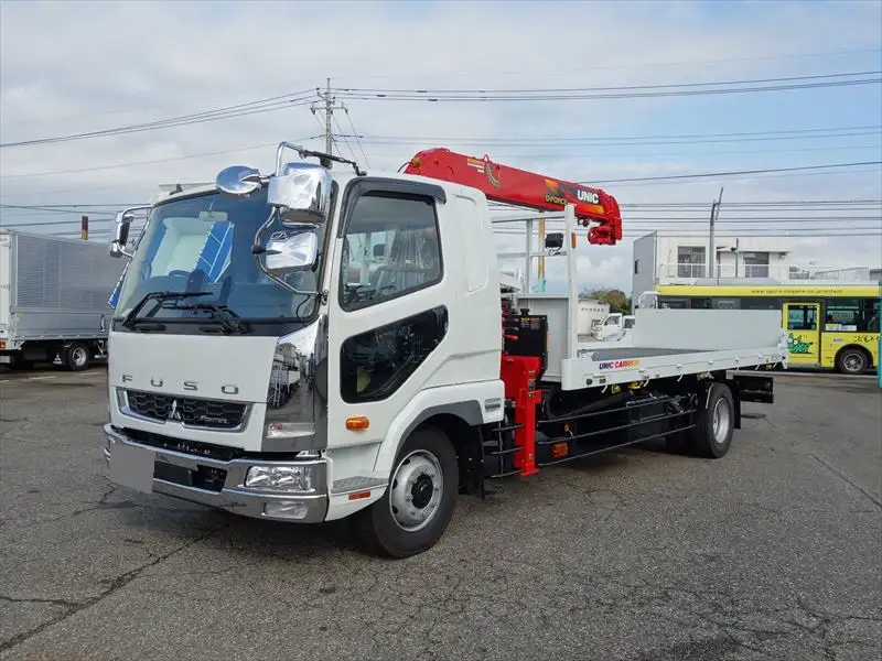 三菱 ファイター 中型/増トン 車両重機運搬 4段クレーン ラジコン の中古トラック【車両No.176414】