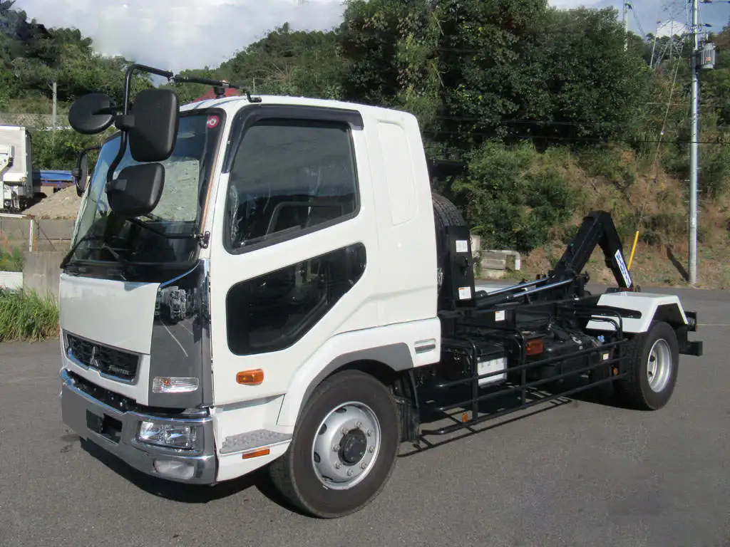 三菱 ファイター 中型/増トン アームロール ツインホイスト ベッド の中古トラック【車両No.176532】