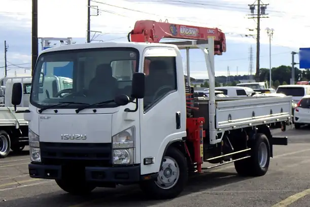 いすゞ エルフ 小型 クレーン付 3段 ラジコン の中古トラック【車両No.176597】