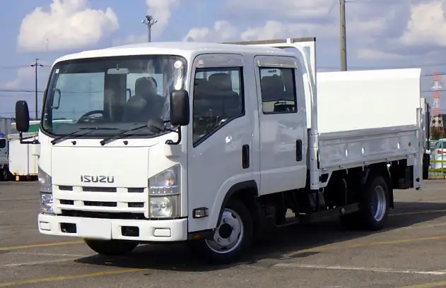 いすゞ エルフ 小型 平ボディ Wキャブ パワーゲート の中古トラック【車両No.176605】