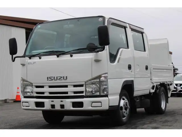 いすゞ エルフ 小型 平ボディ Wキャブ パワーゲート の中古トラック【車両No.176568】
