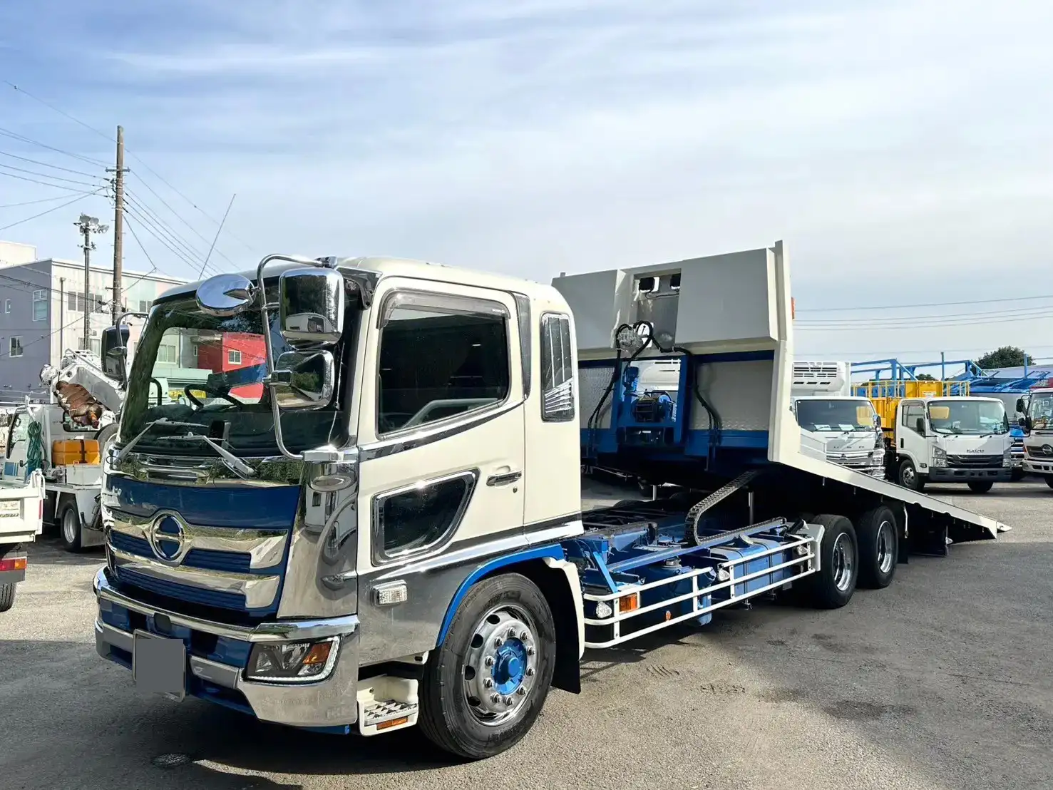 日野 レンジャー 中型/増トン 車両重機運搬 ラジコン ウインチ の中古トラック【車両No.176559】