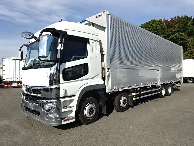 三菱 スーパーグレート 大型 ウイング パワーゲート ハイルーフ の中古トラック【車両No.176502】