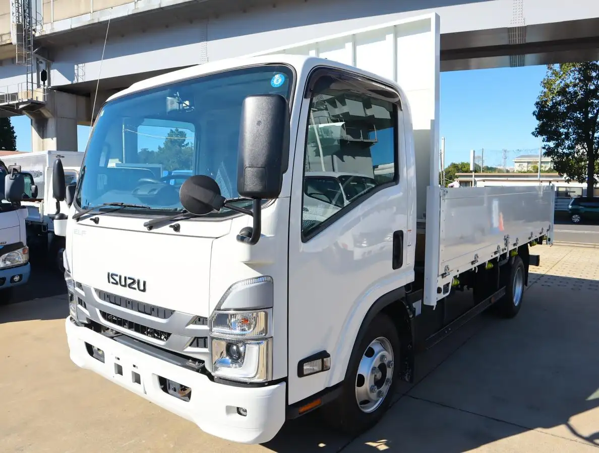 いすゞ エルフ 小型 平ボディ 床鉄板 アルミブロック の中古トラック【車両No.176906】