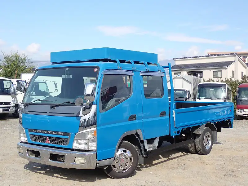 三菱 キャンター 小型 平ボディ Wキャブ PA-FE82DE の中古トラック【車両No.176932】