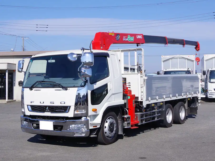 三菱 ファイター 中型/増トン クレーン付 アルミブロック 4段 の中古トラック【車両No.176993】