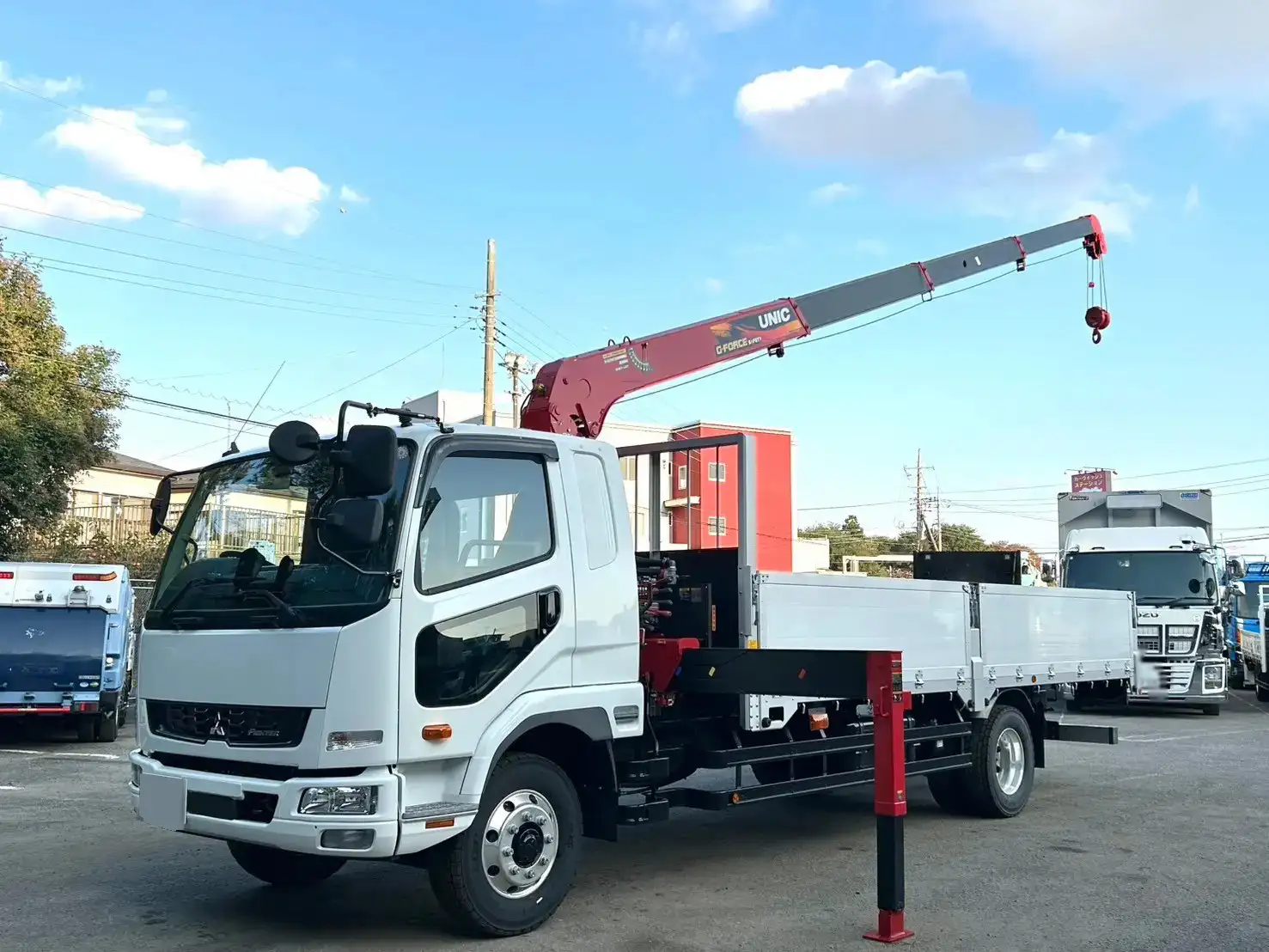 三菱 ファイター 中型/増トン クレーン付 アルミブロック 4段 の中古トラック【車両No.177013】