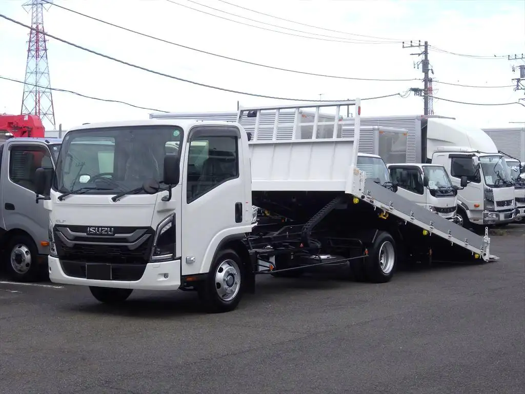 いすゞ エルフ 小型 車両重機運搬 ラジコン ウインチ の中古トラック【車両No.177076】