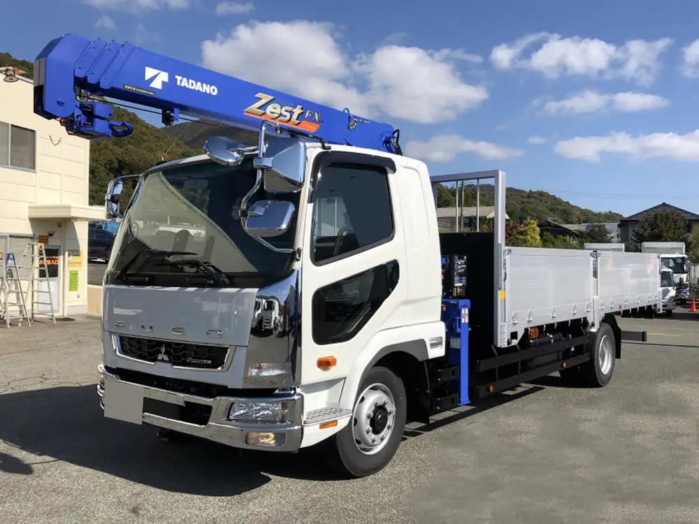 三菱 ファイター 中型/増トン クレーン付 アルミブロック 4段 の中古トラック【車両No.177085】