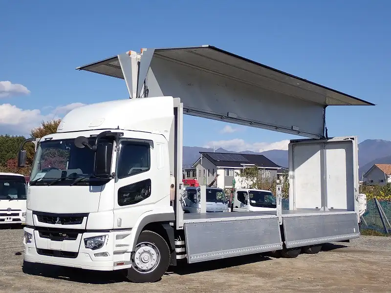 三菱 スーパーグレート 大型 ウイング 床鉄板 エアサス の中古トラック【車両No.177316】