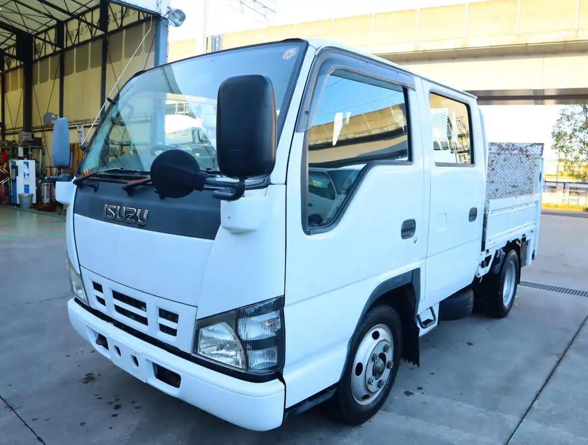 いすゞ エルフ 小型 平ボディ Wキャブ パワーゲート の中古トラック【車両No.177789】