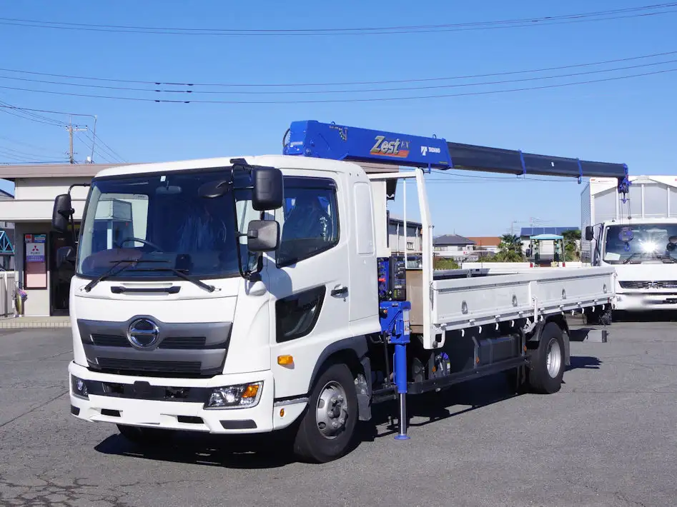 日野 レンジャー 中型/増トン クレーン付 床鉄板 4段 の中古トラック【車両No.177826】