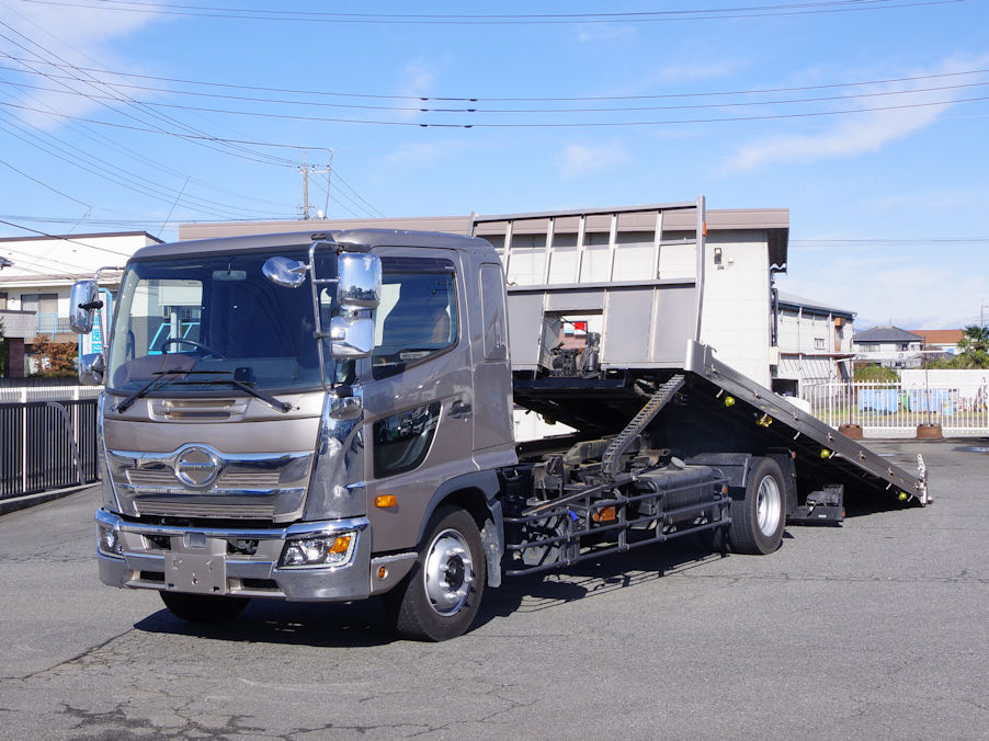 日野 レンジャー 中型/増トン 車両重機運搬 セーフティーローダー 2PG-FE2ABA