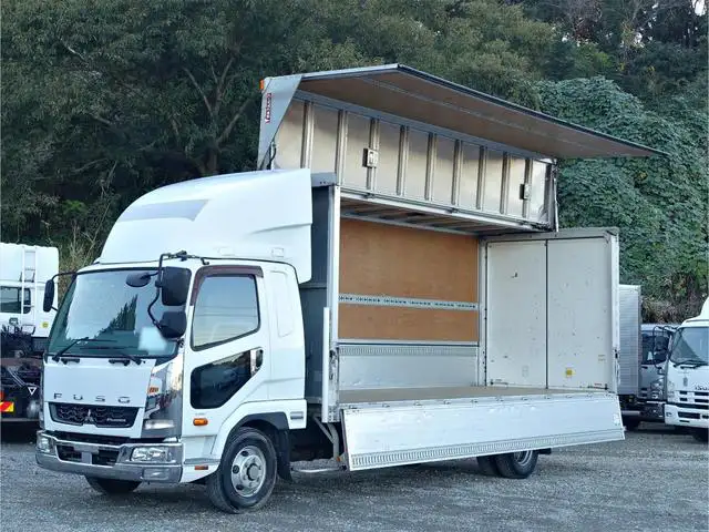 三菱 ファイター 中型/増トン ウイング ベッド TKG-FK61F の中古トラック【車両No.177940】