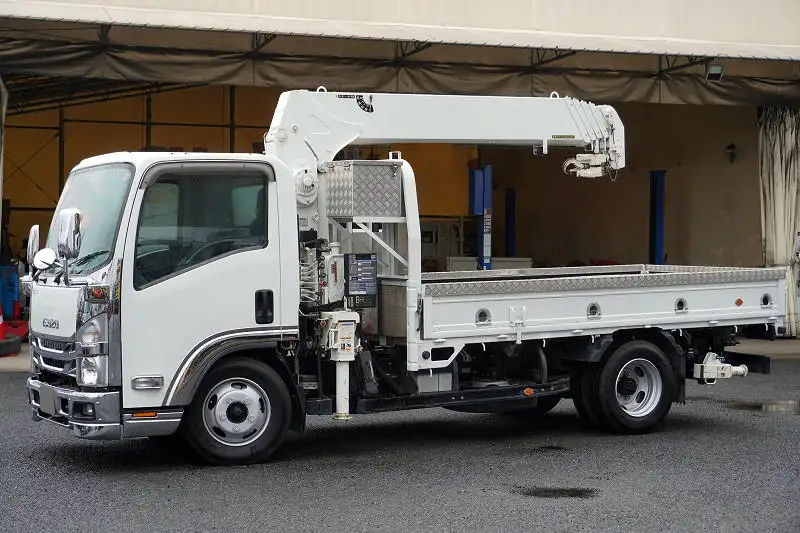 いすゞ エルフ 小型 クレーン付 床鉄板 5段 の中古トラック【車両No.178209】